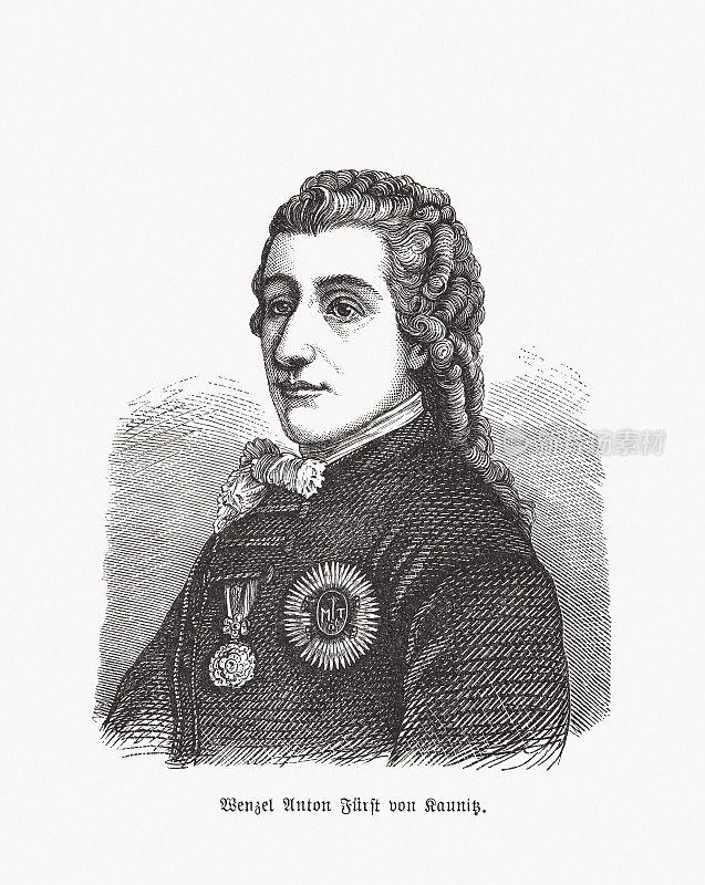 Wenzel Anton, Kaunitz-Rietberg王子(1711-1794)，奥地利-捷克政治家，1893年出版